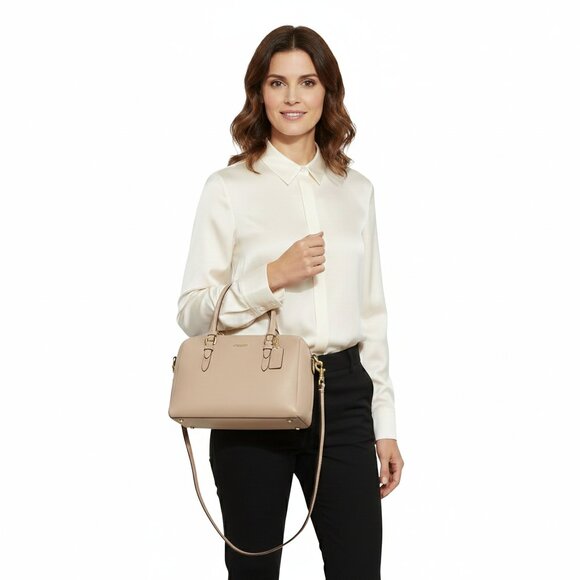 Coach Handbags - *Coach Peyton Bennett Mini Tan Leather Satchel